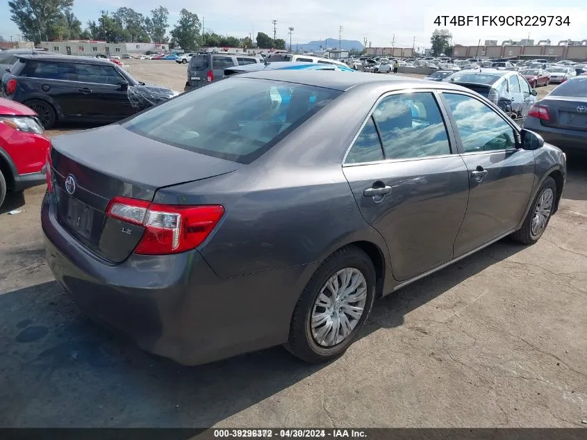 4T4BF1FK9CR229734 2012 Toyota Camry Le