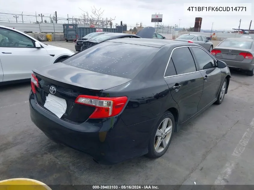 2012 Toyota Camry L/Le/Se/Se Limited Edition/Xle VIN: 4T1BF1FK6CUD14771 Lot: 39403103