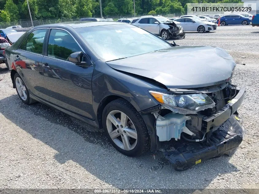 2012 Toyota Camry Se VIN: 4T1BF1FK7CU056239 Lot: 39673312