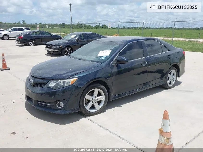 2012 Toyota Camry Se VIN: 4T1BF1FK6CU132825 Lot: 39673844