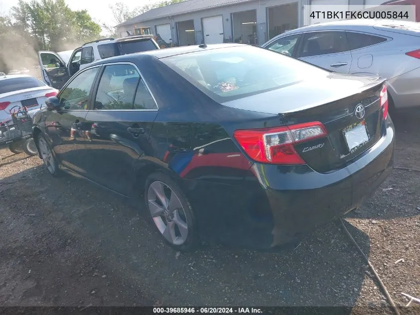 4T1BK1FK6CU005844 2012 Toyota Camry Se V6