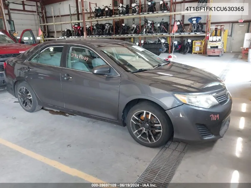 4T1BF1FK1CU630365 2012 Toyota Camry L