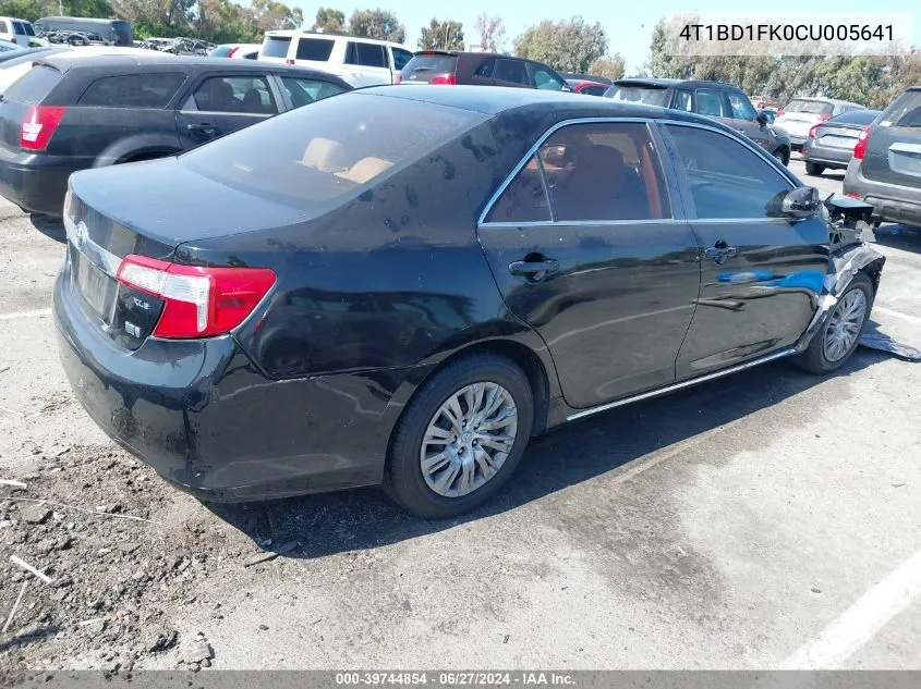 4T1BD1FK0CU005641 2012 Toyota Camry Hybrid Le