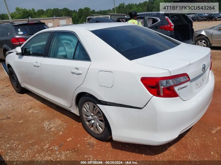 2012 Toyota Camry Le VIN: 4T1BF1FK9CU543264 Lot: 39755346