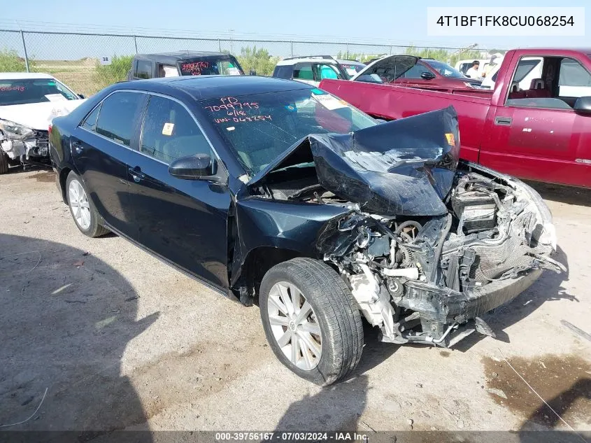 2012 Toyota Camry Xle VIN: 4T1BF1FK8CU068254 Lot: 39756167