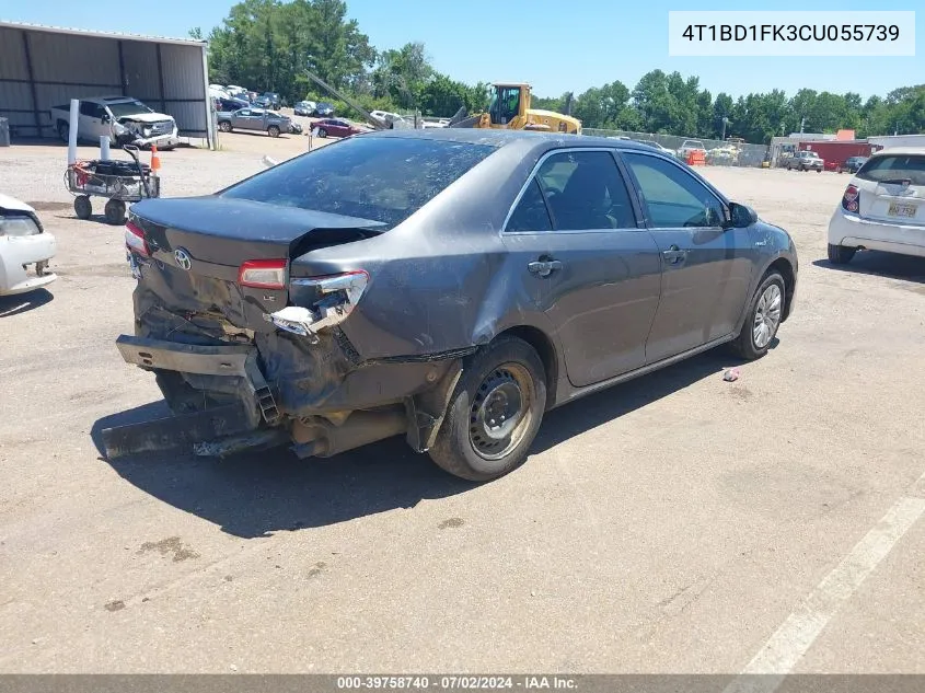 4T1BD1FK3CU055739 2012 Toyota Camry Hybrid Le