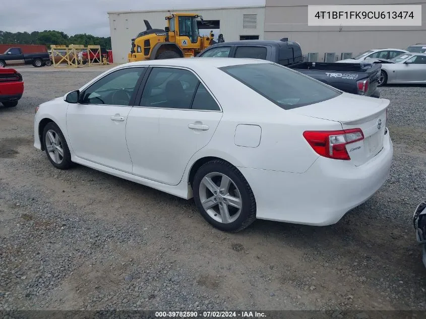 2012 Toyota Camry Se VIN: 4T1BF1FK9CU613474 Lot: 39782590