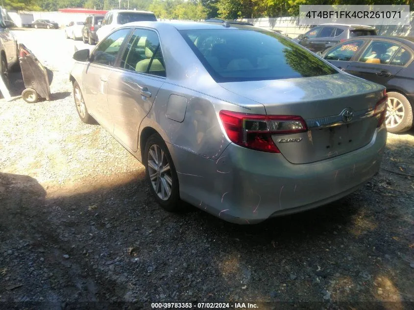 4T4BF1FK4CR261071 2012 Toyota Camry Xle