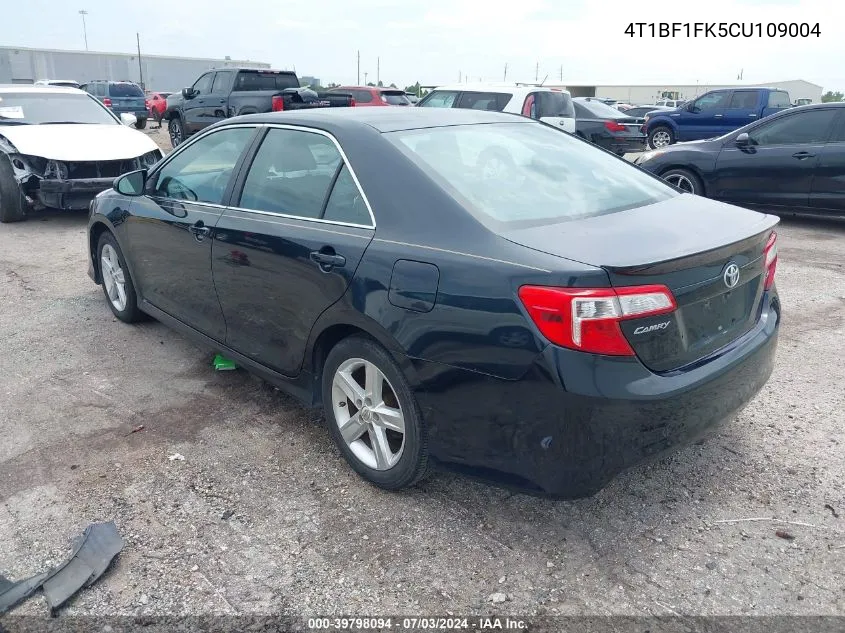 4T1BF1FK5CU109004 2012 Toyota Camry Se