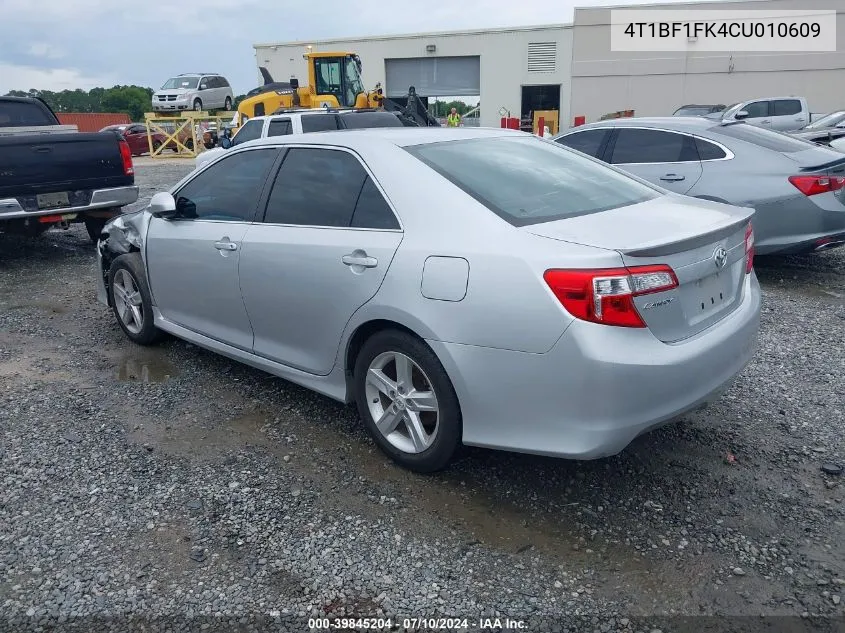 4T1BF1FK4CU010609 2012 Toyota Camry Se