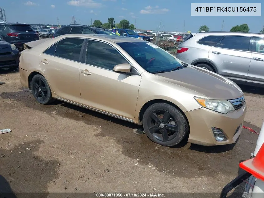 2012 Toyota Camry Xle VIN: 4T1BF1FK4CU156475 Lot: 39871950