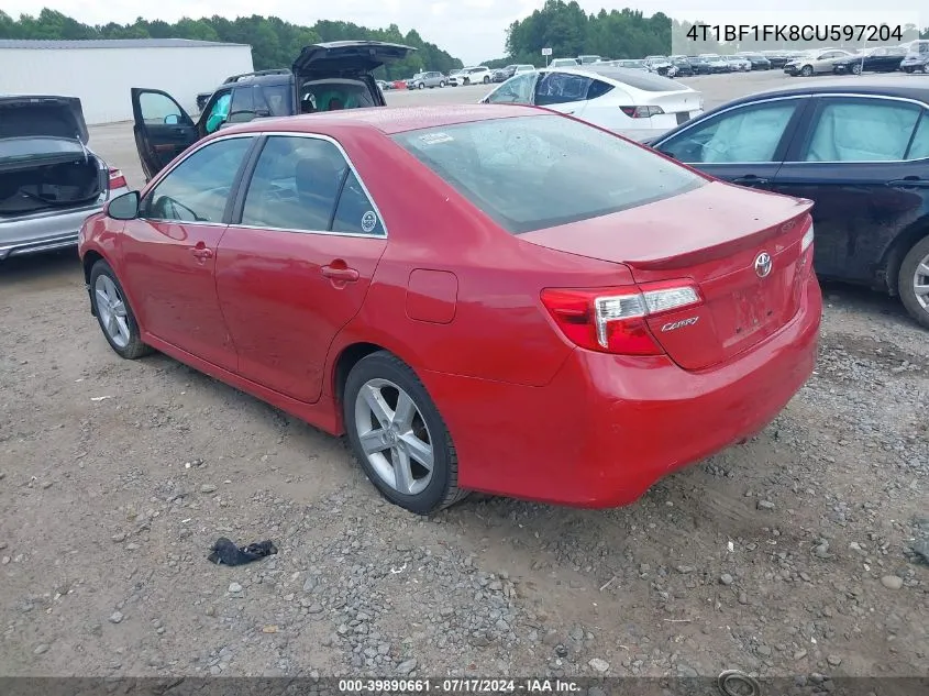 4T1BF1FK8CU597204 2012 Toyota Camry Se