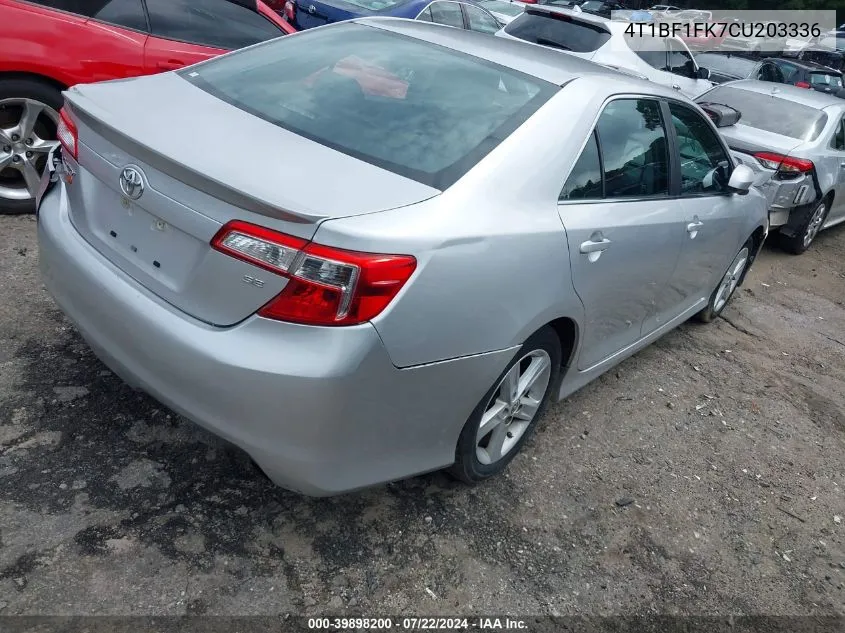 4T1BF1FK7CU203336 2012 Toyota Camry Se