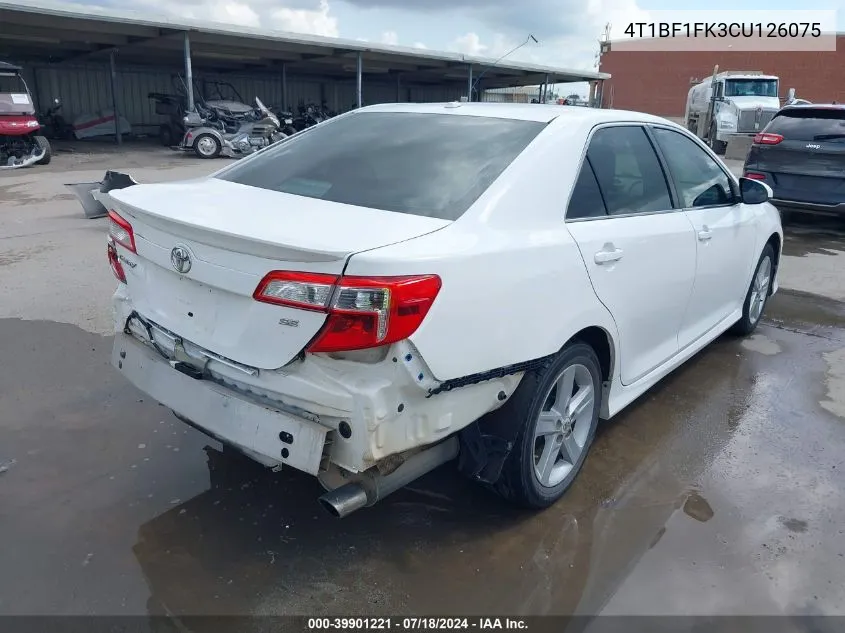 4T1BF1FK3CU126075 2012 Toyota Camry Se