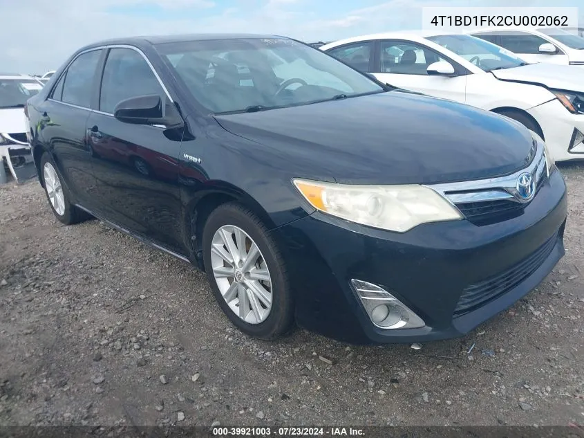 4T1BD1FK2CU002062 2012 Toyota Camry Hybrid/Le/Xle