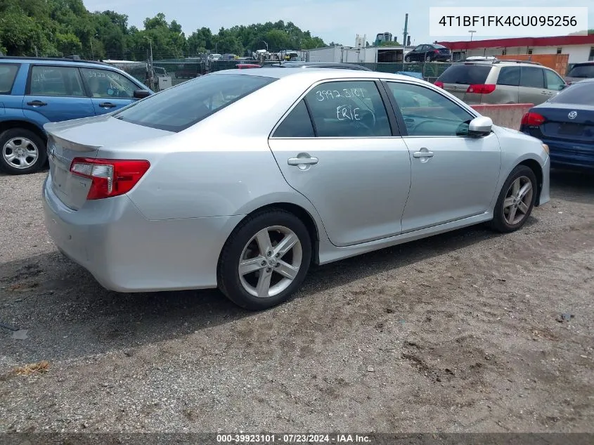 2012 Toyota Camry Se/Le/Xle VIN: 4T1BF1FK4CU095256 Lot: 39923101