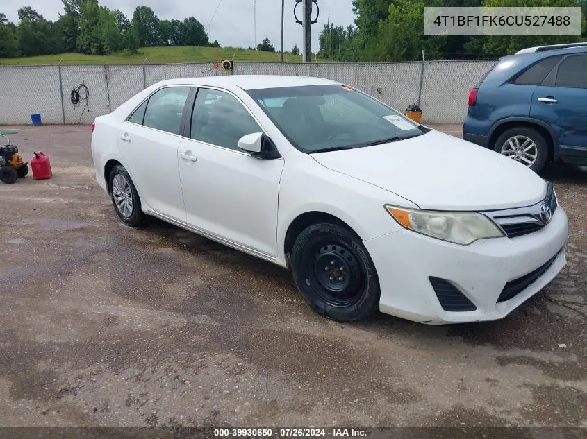 2012 Toyota Camry Le VIN: 4T1BF1FK6CU527488 Lot: 39930650