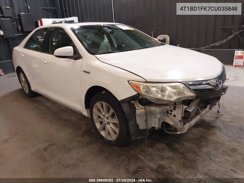 4T1BD1FK7CU035848 2012 Toyota Camry Hybrid Xle