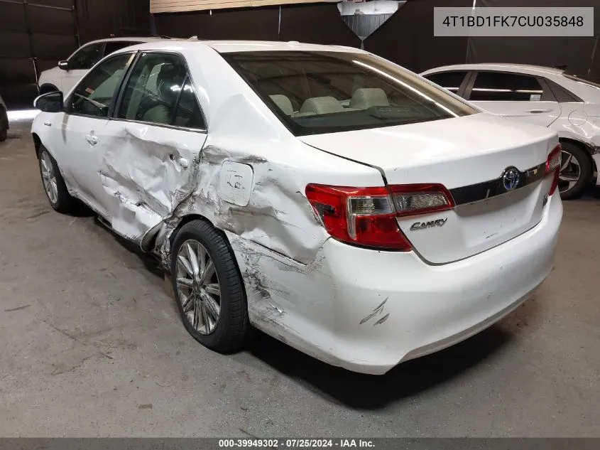 4T1BD1FK7CU035848 2012 Toyota Camry Hybrid Xle