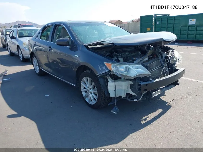 4T1BD1FK7CU047188 2012 Toyota Camry Hybrid Xle