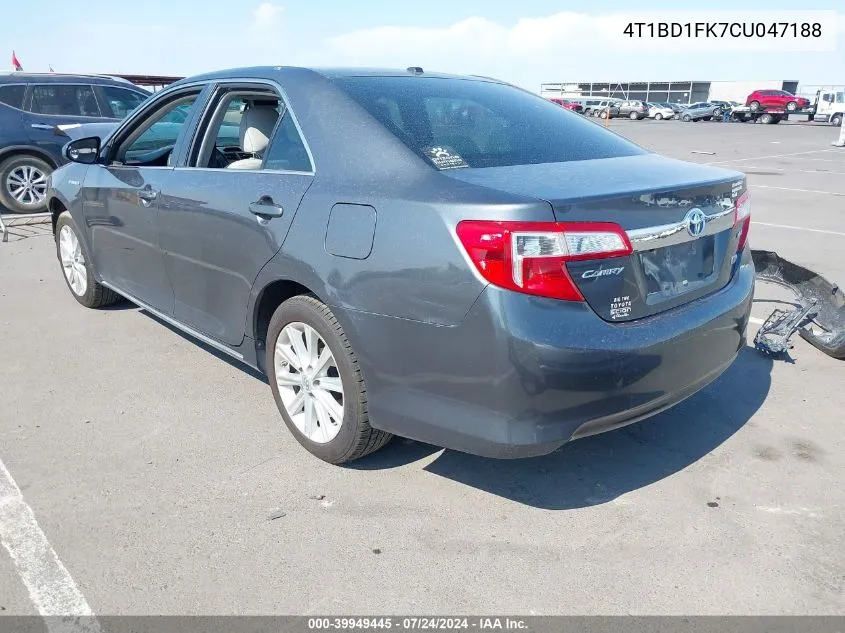 4T1BD1FK7CU047188 2012 Toyota Camry Hybrid Xle