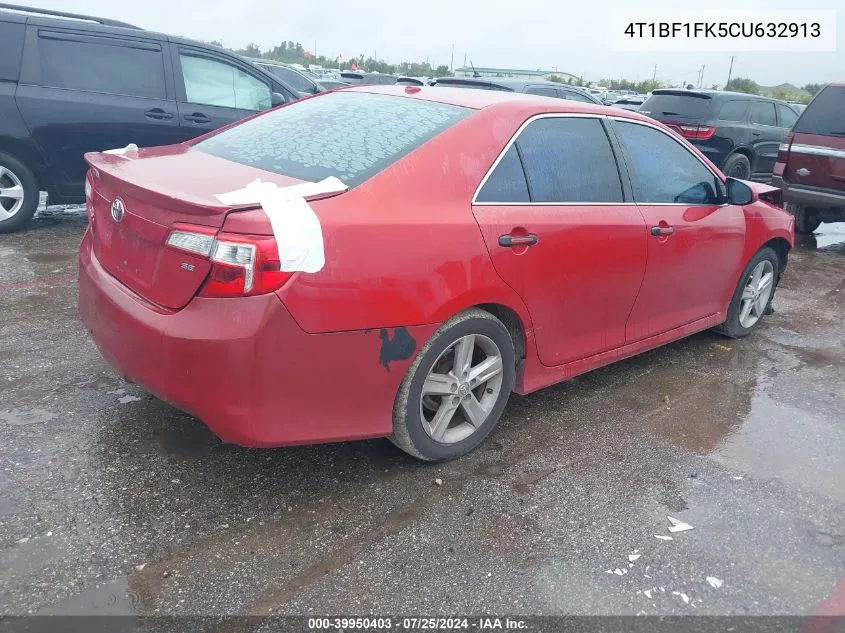 4T1BF1FK5CU632913 2012 Toyota Camry