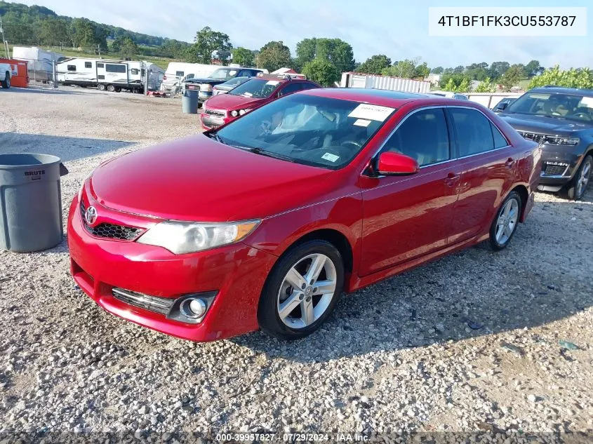 2012 Toyota Camry L/Le/Se/Se Limited Edition/Xle VIN: 4T1BF1FK3CU553787 Lot: 39957827