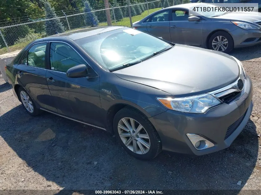 2012 Toyota Camry Hybrid Xle VIN: 4T1BD1FK8CU011557 Lot: 39963043