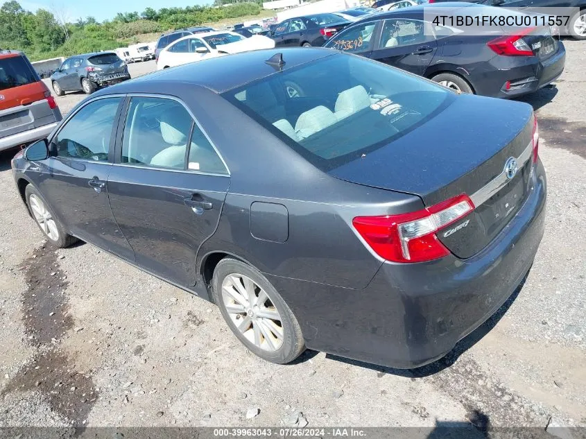 2012 Toyota Camry Hybrid Xle VIN: 4T1BD1FK8CU011557 Lot: 39963043