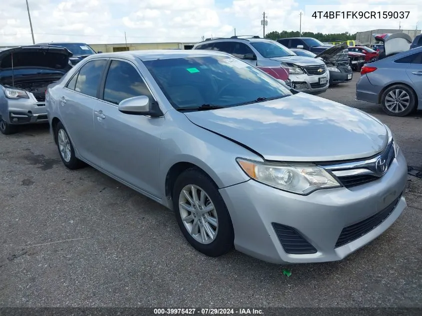 2012 Toyota Camry Le VIN: 4T4BF1FK9CR159037 Lot: 39975427