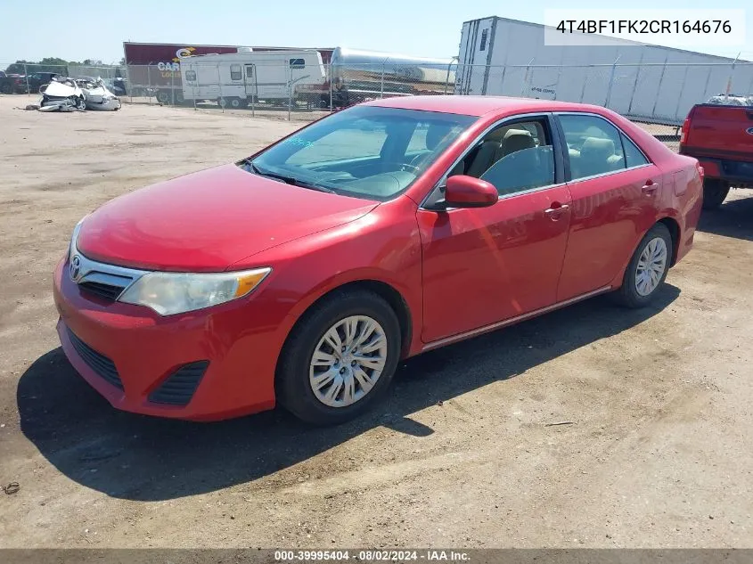 4T4BF1FK2CR164676 2012 Toyota Camry Le