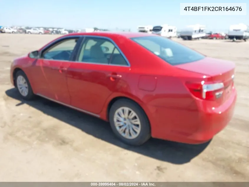 4T4BF1FK2CR164676 2012 Toyota Camry Le