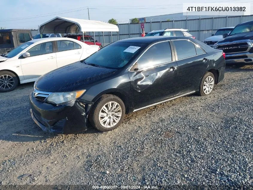 2012 Toyota Camry Le VIN: 4T1BF1FK6CU013382 Lot: 40000307