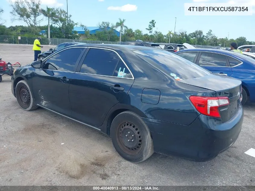 4T1BF1FKXCU587354 2012 Toyota Camry Le