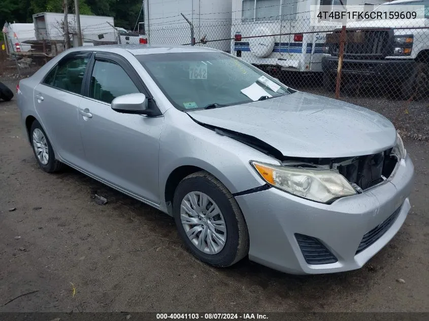 2012 Toyota Camry Le VIN: 4T4BF1FK6CR159609 Lot: 40041103