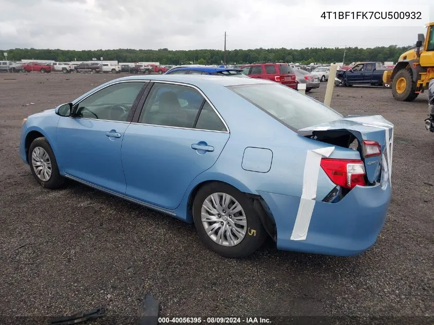 4T1BF1FK7CU500932 2012 Toyota Camry Le