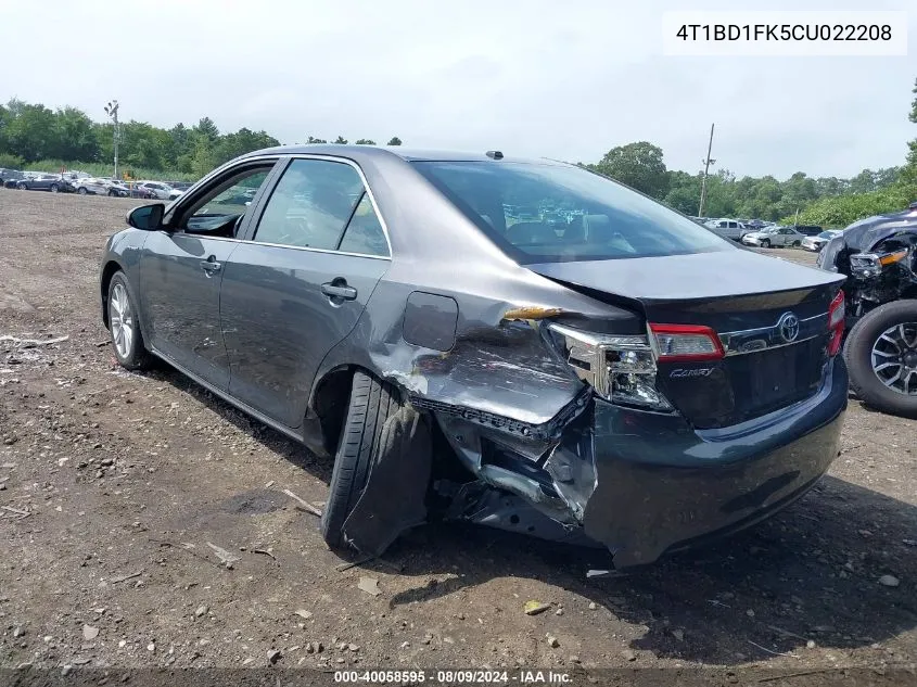 4T1BD1FK5CU022208 2012 Toyota Camry Hybrid Xle