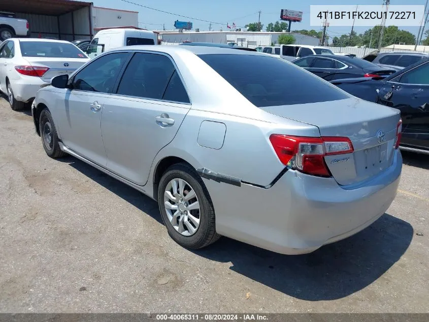 4T1BF1FK2CU172271 2012 Toyota Camry Le