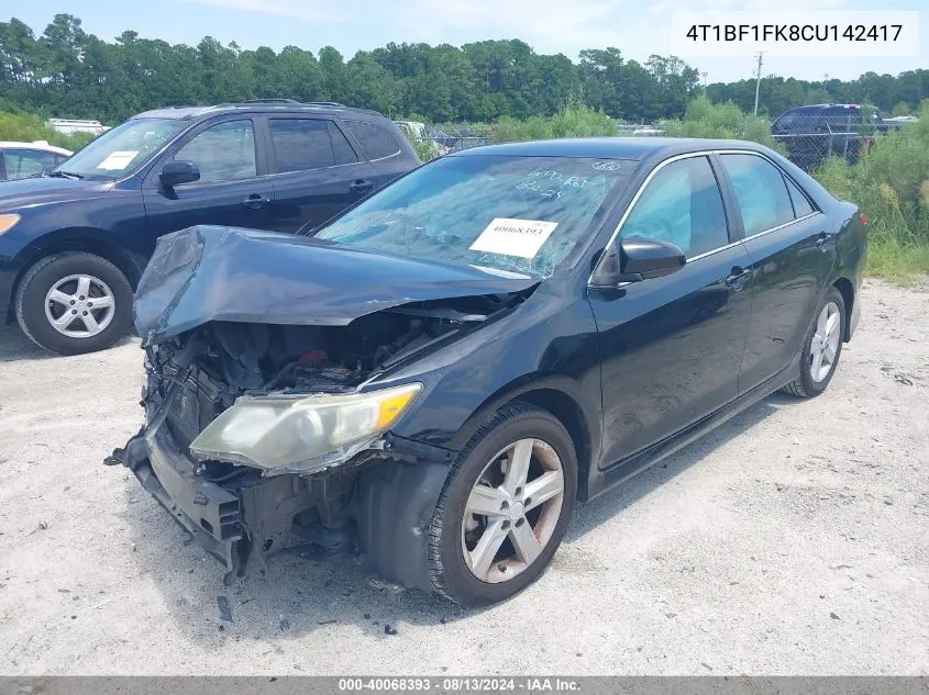 4T1BF1FK8CU142417 2012 Toyota Camry Se