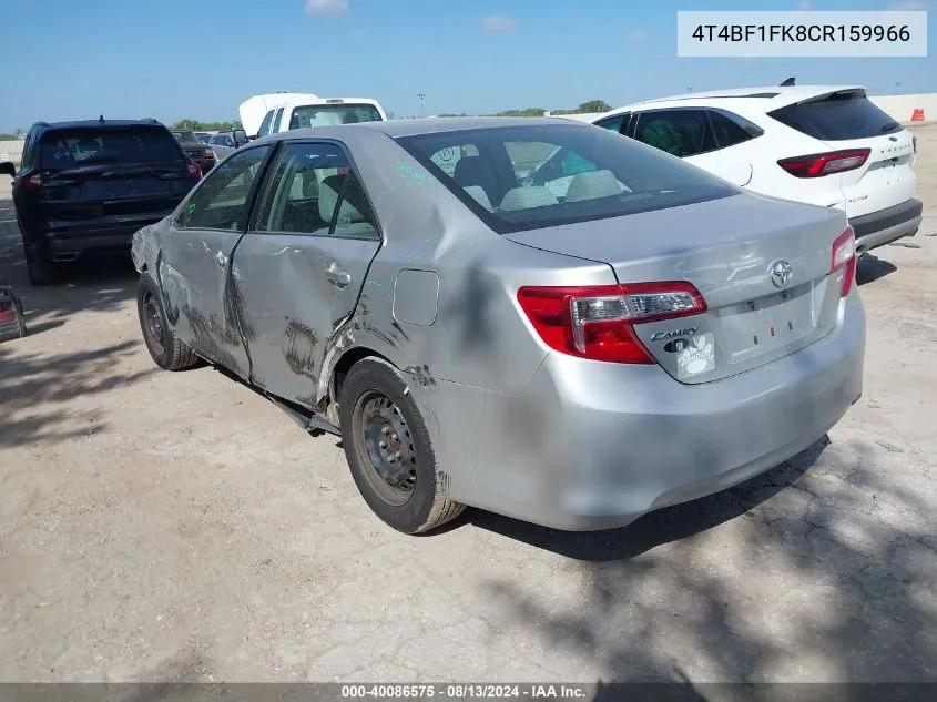 4T4BF1FK8CR159966 2012 Toyota Camry Le