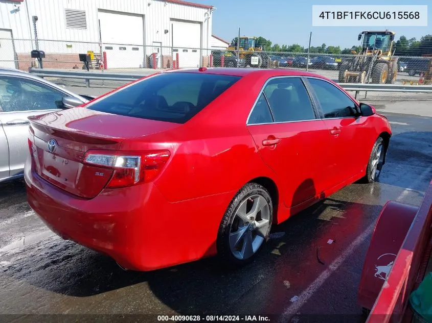 4T1BF1FK6CU615568 2012 Toyota Camry Se Limited Edition