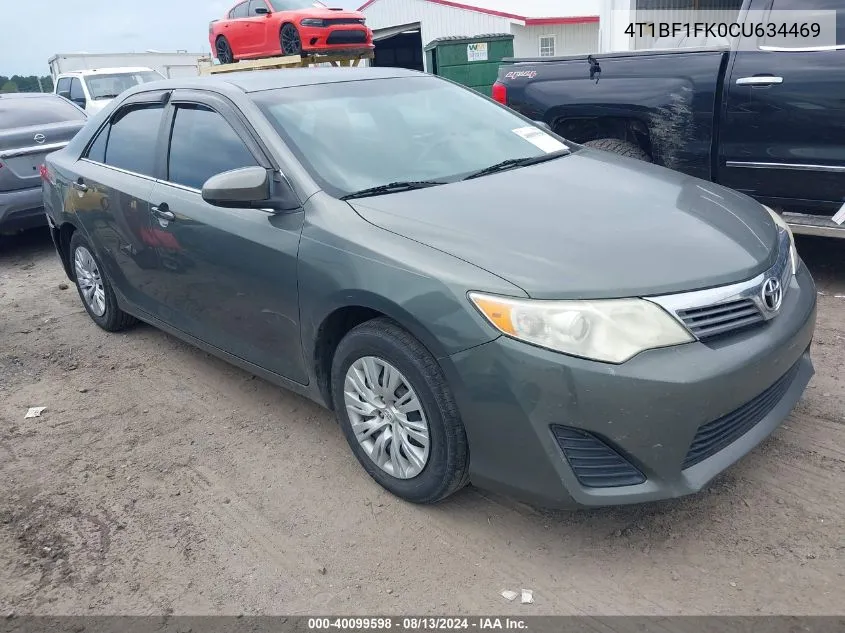 4T1BF1FK0CU634469 2012 Toyota Camry L