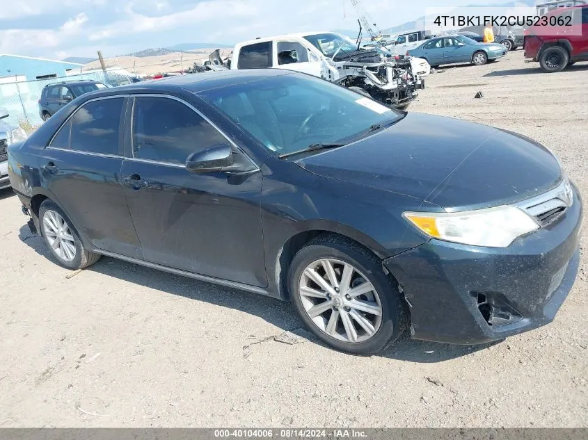 4T1BK1FK2CU523062 2012 Toyota Camry Xle V6