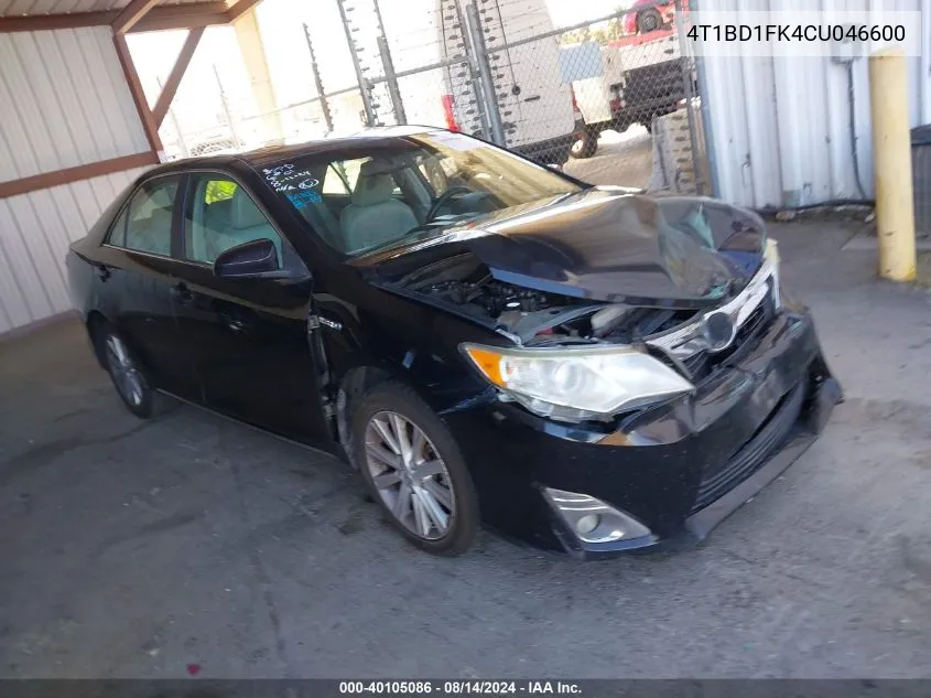 4T1BD1FK4CU046600 2012 Toyota Camry Hybrid Xle