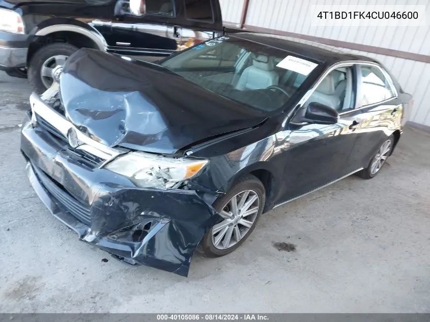 4T1BD1FK4CU046600 2012 Toyota Camry Hybrid Xle