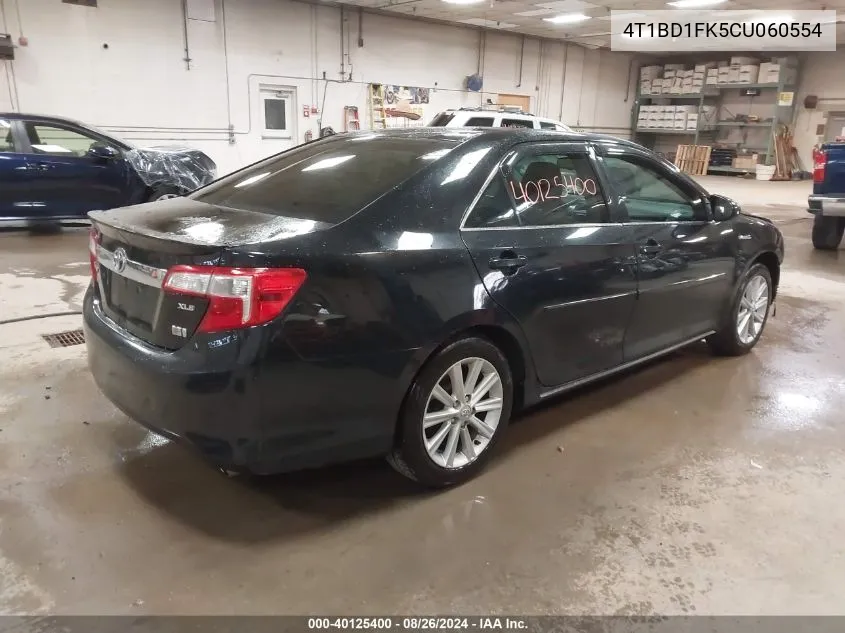 2012 Toyota Camry Hybrid Xle VIN: 4T1BD1FK5CU060554 Lot: 40125400