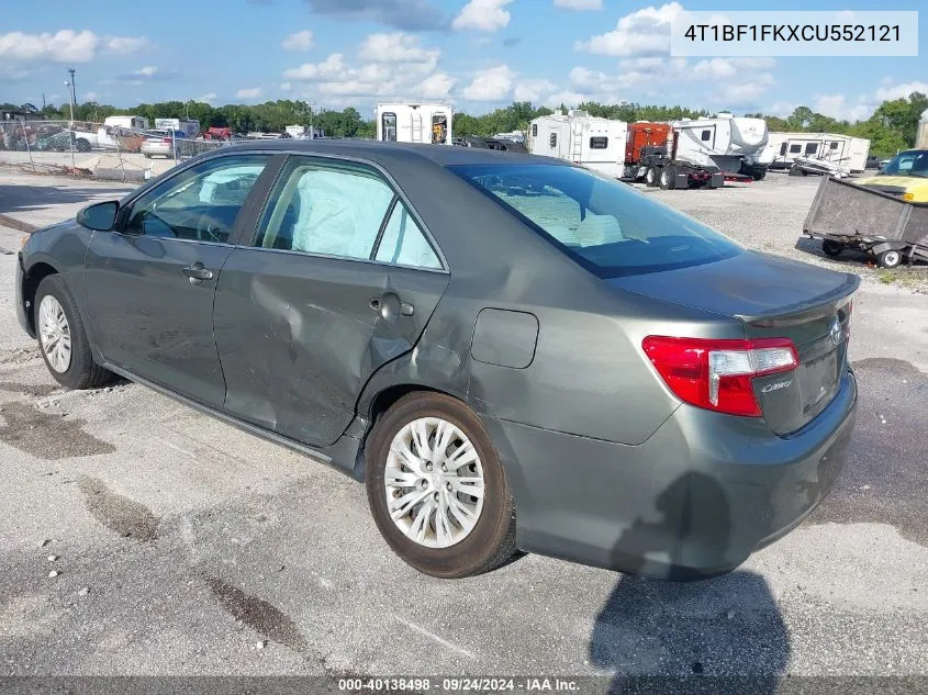 4T1BF1FKXCU552121 2012 Toyota Camry Le