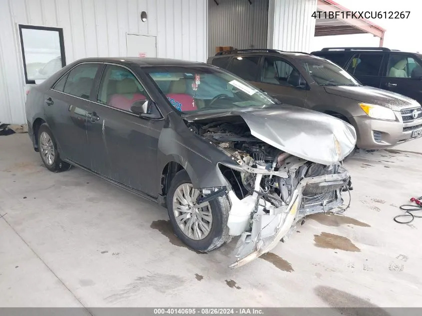 2012 Toyota Camry Le VIN: 4T1BF1FKXCU612267 Lot: 40140695