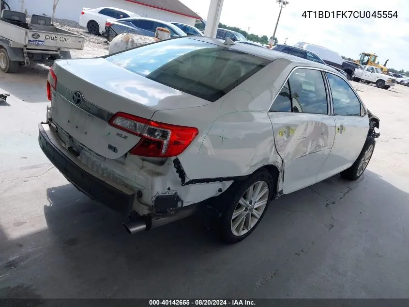 4T1BD1FK7CU045554 2012 Toyota Camry Hybrid/Le/Xle