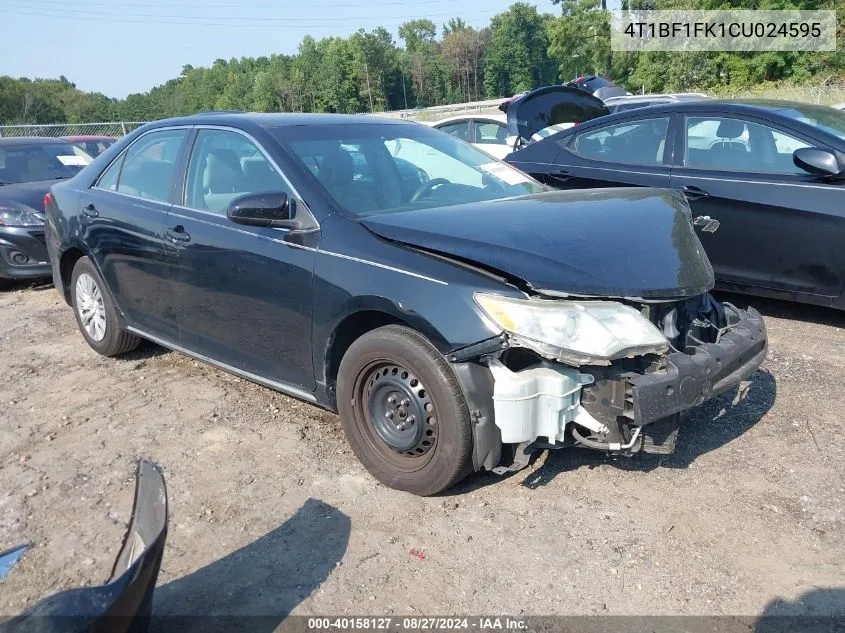 2012 Toyota Camry Le VIN: 4T1BF1FK1CU024595 Lot: 40158127